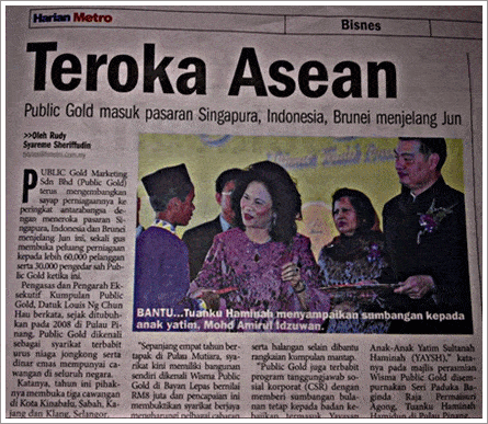 sumbangan sosial public gold