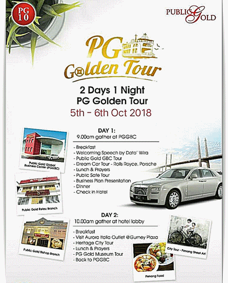 Pg Golden Tour Public Gold Penang