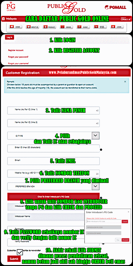 Cara Daftar Ahli Public Gold