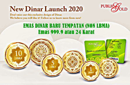 Emas Dinar Baru Public Gold Non LBMA