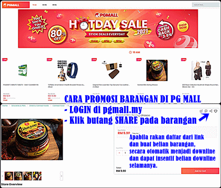 Cara Promosikan Barang Di Pg Mall