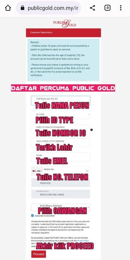 Register Public Gold