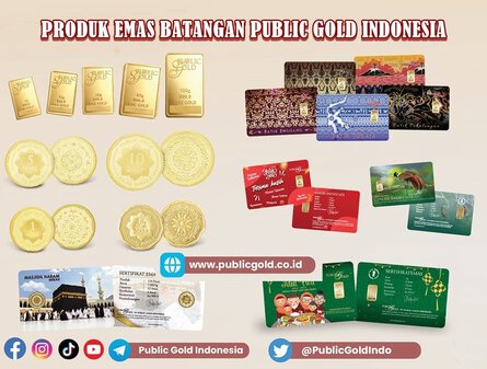 Produk Emas Batangan Public Gold Indonesia