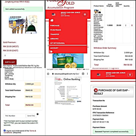 Cara Keluarkan Emas Dari Akaun GAP