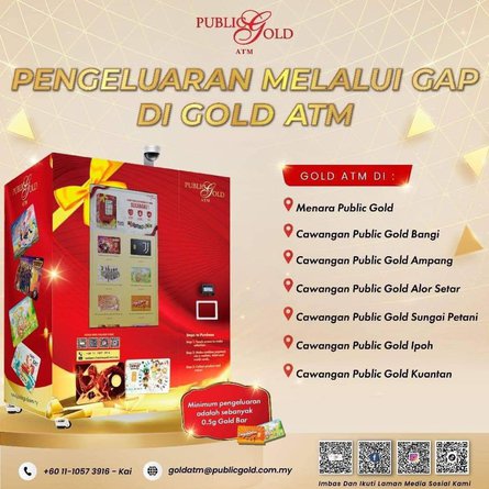 Pengeluaran Emas GAP Di Gold ATM Public Gold